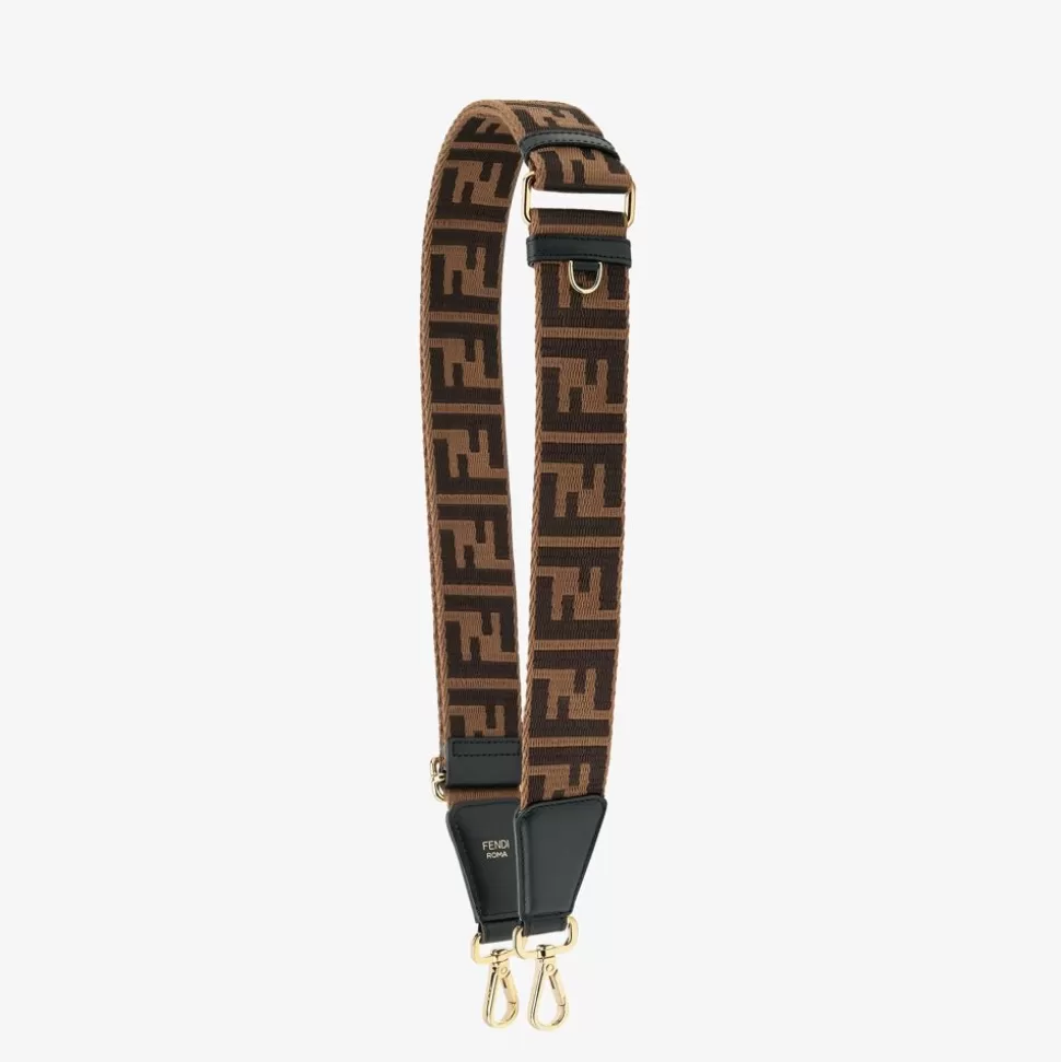 Bandouliere En Tissu Marron | Fendi Discount