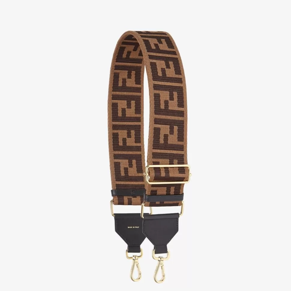 Bandouliere En Toile Marron | Fendi Cheap