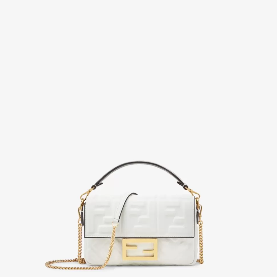 Bijou De Sac En Cuir Blanc | Fendi Store