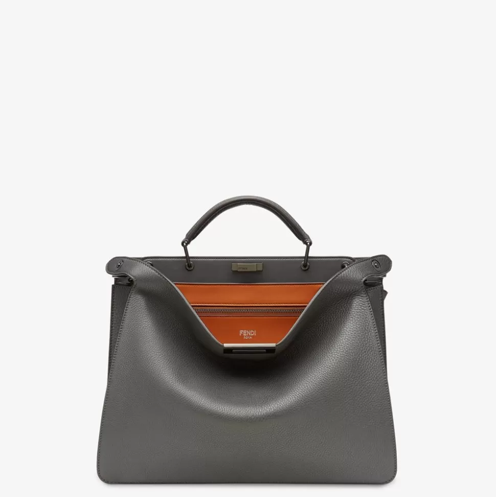 Bijou De Sac En Cuir Gris | Fendi Cheap