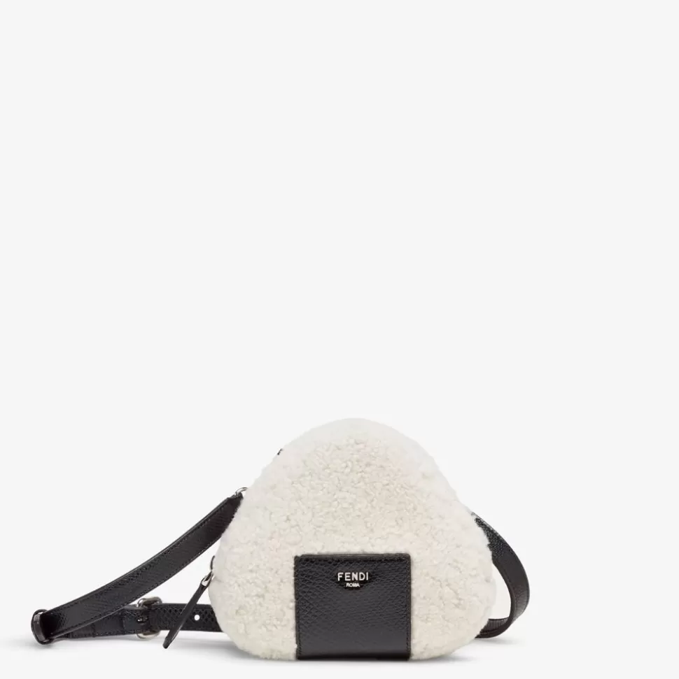 Bijou De Sac En Peau De Mouton Blanc | Fendi Cheap