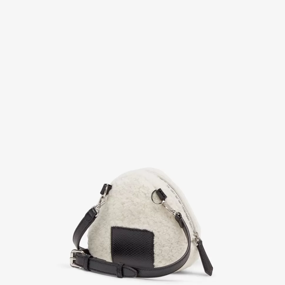 Bijou De Sac En Peau De Mouton Blanc | Fendi Cheap