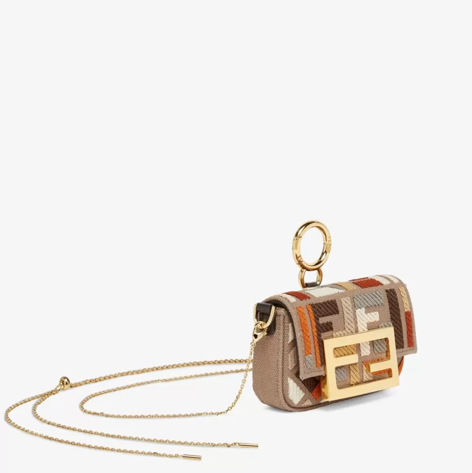 Bijou De Sac En Toile Grise | Fendi Online