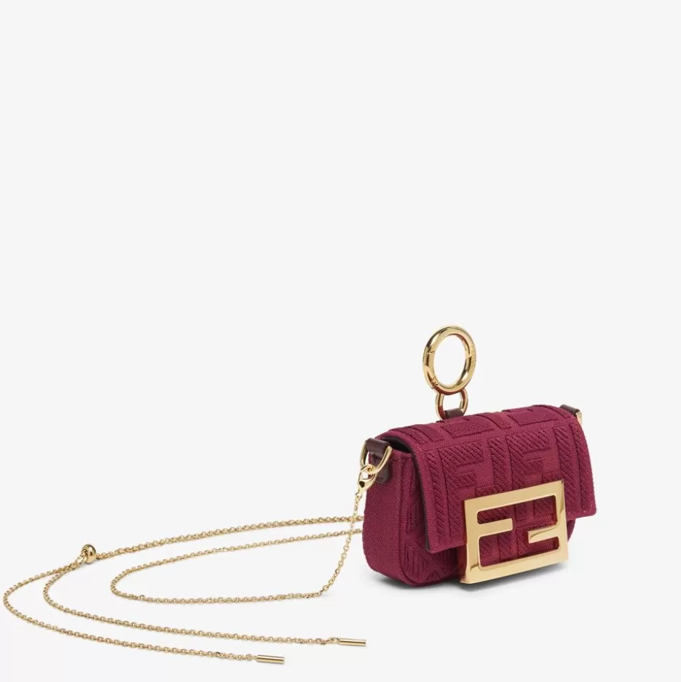 Bijou De Sac En Toile Rouge | Fendi Shop