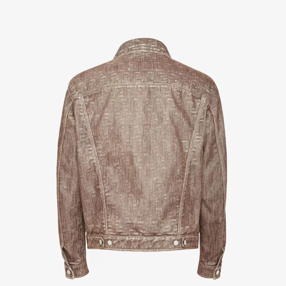 Blouson En Denim Beige | Fendi Discount