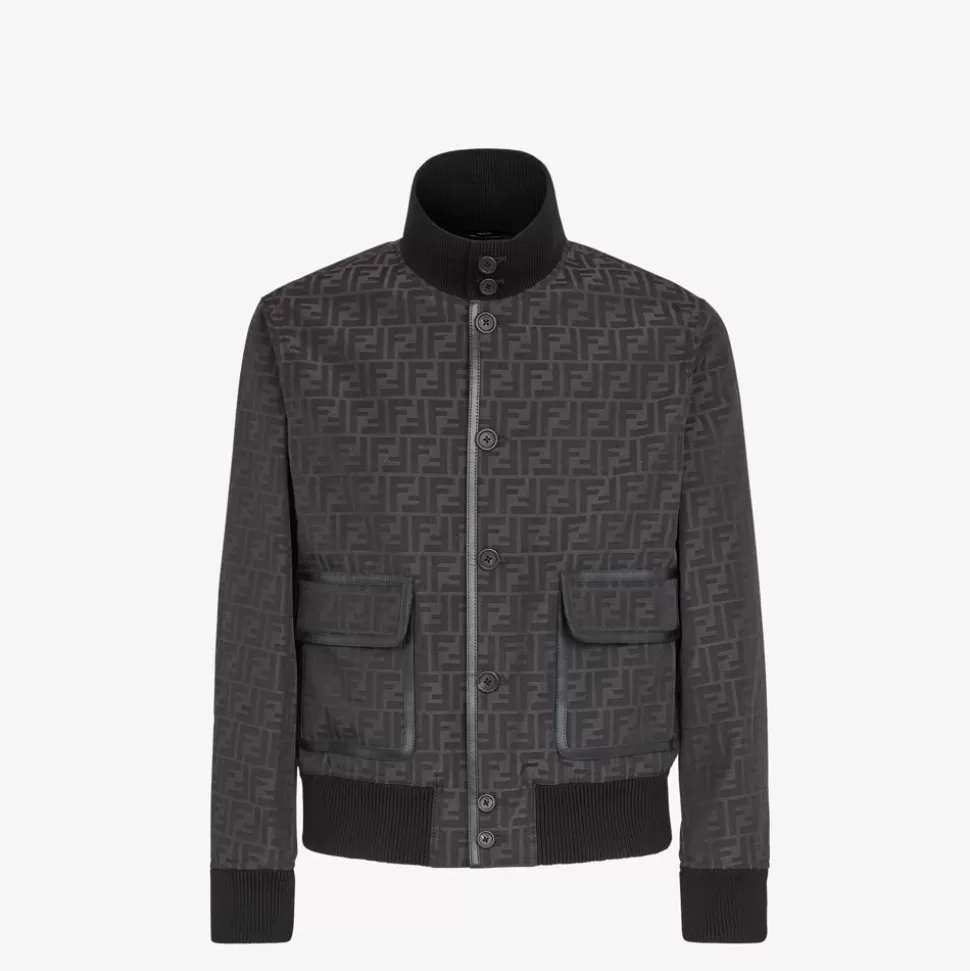 Blouson En Tissu Jacquard Ff | Fendi Best Sale