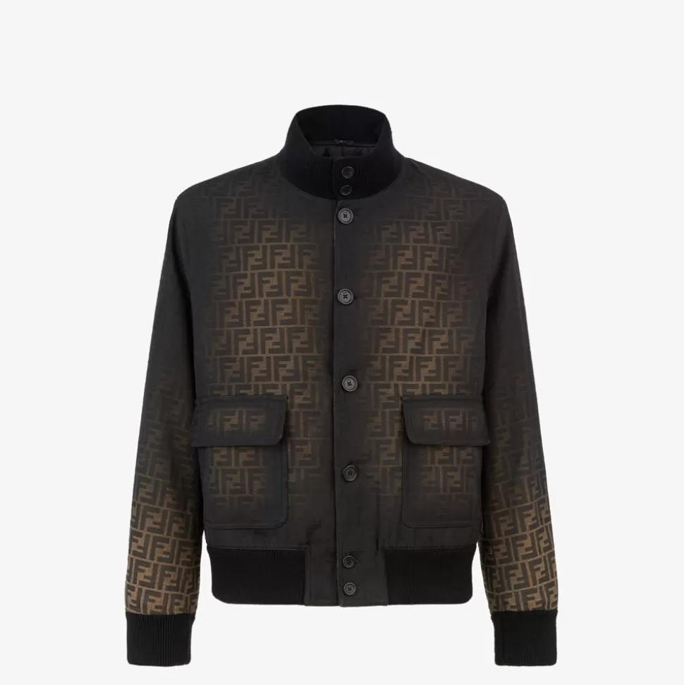 Blouson En Toile Ff Eclissi | Fendi Hot