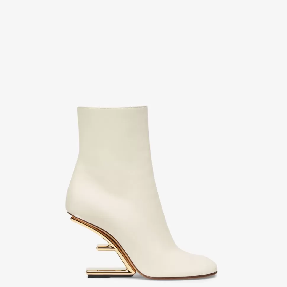 Bottines A Talon Aiguille En Nappa Blanc | Fendi Store