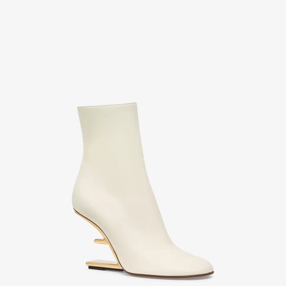 Bottines A Talon Aiguille En Nappa Blanc | Fendi Store