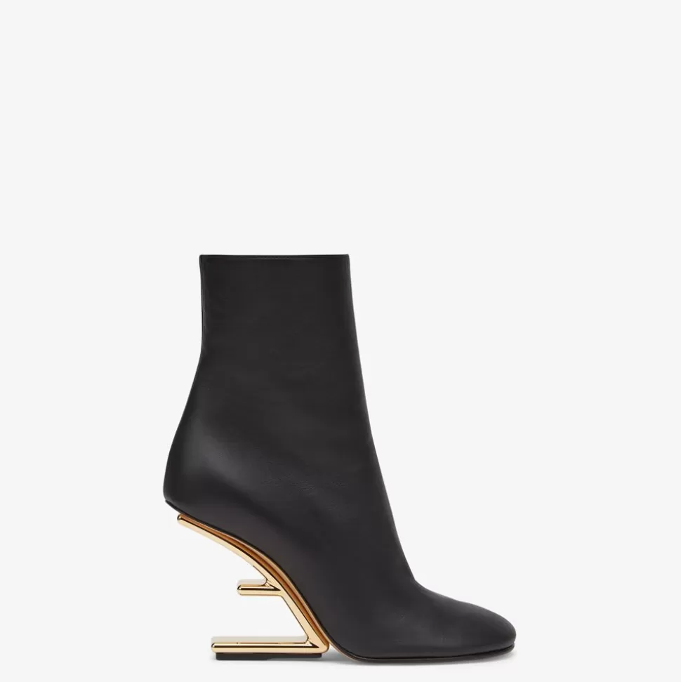 Bottines A Talon Aiguille En Nappa Noir | Fendi Cheap