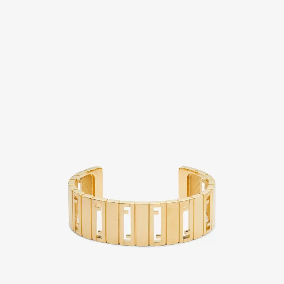 Bracelet En Metal Dore | Fendi Clearance