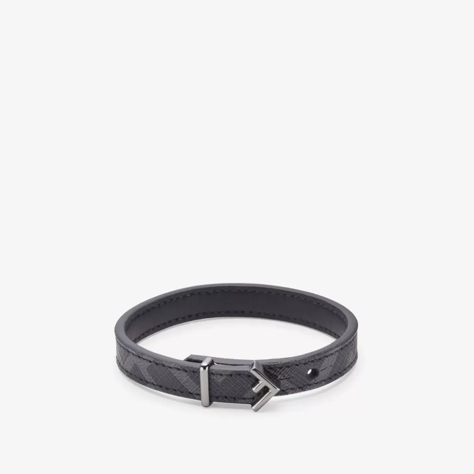 Bracelet En Tissu Noir | Fendi Outlet