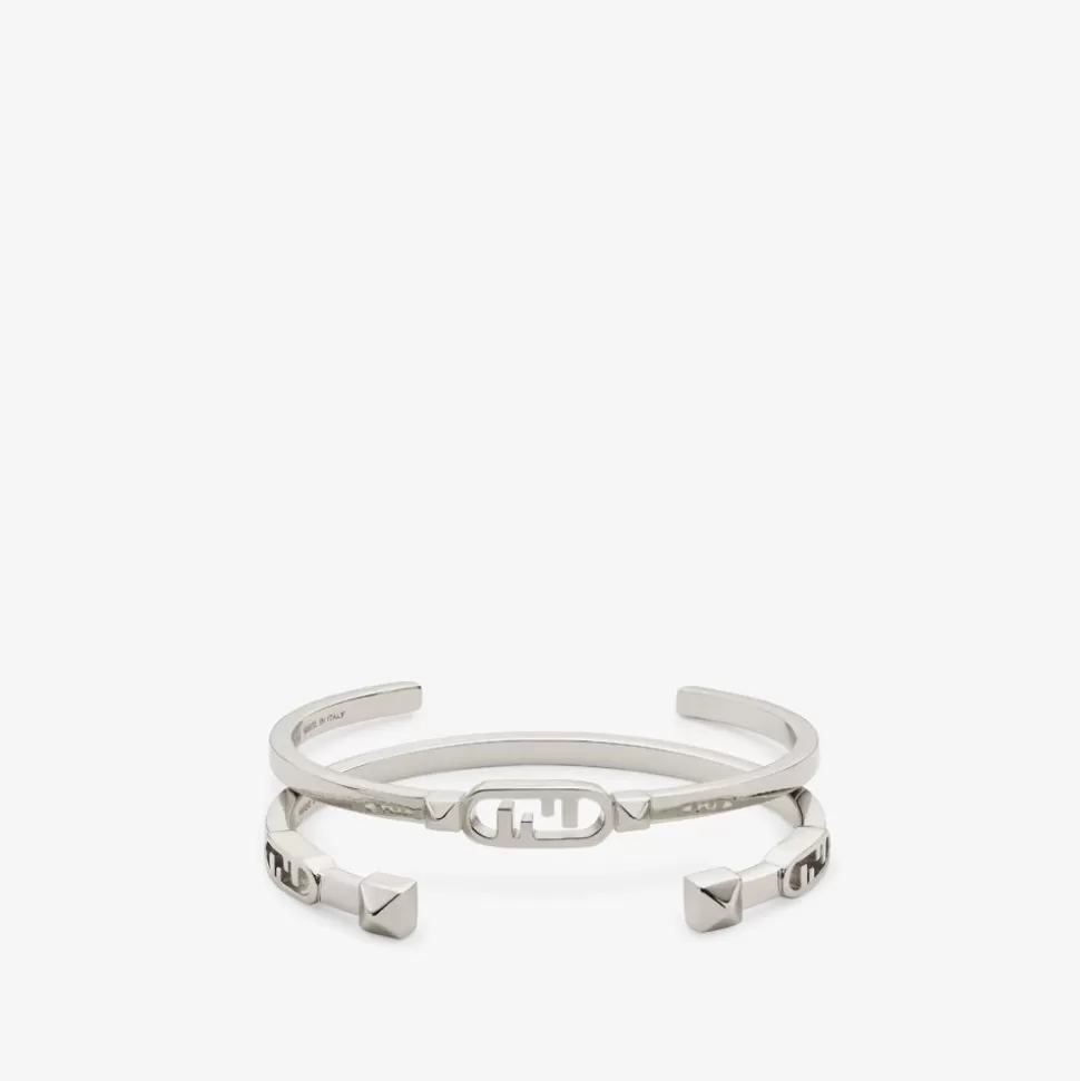 Bracelets En Metal Couleur Argent | Fendi Discount