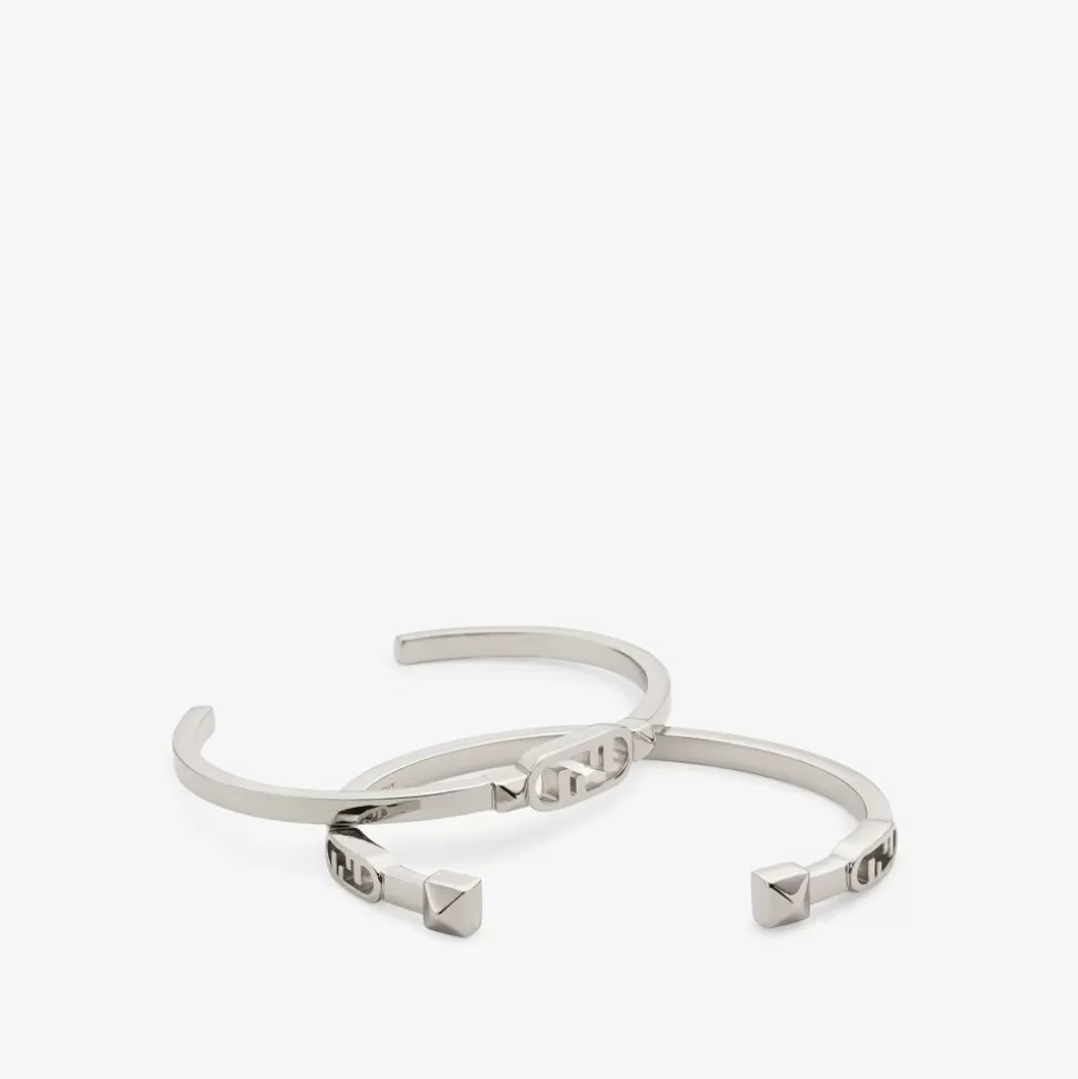 Bracelets En Metal Couleur Argent | Fendi Discount