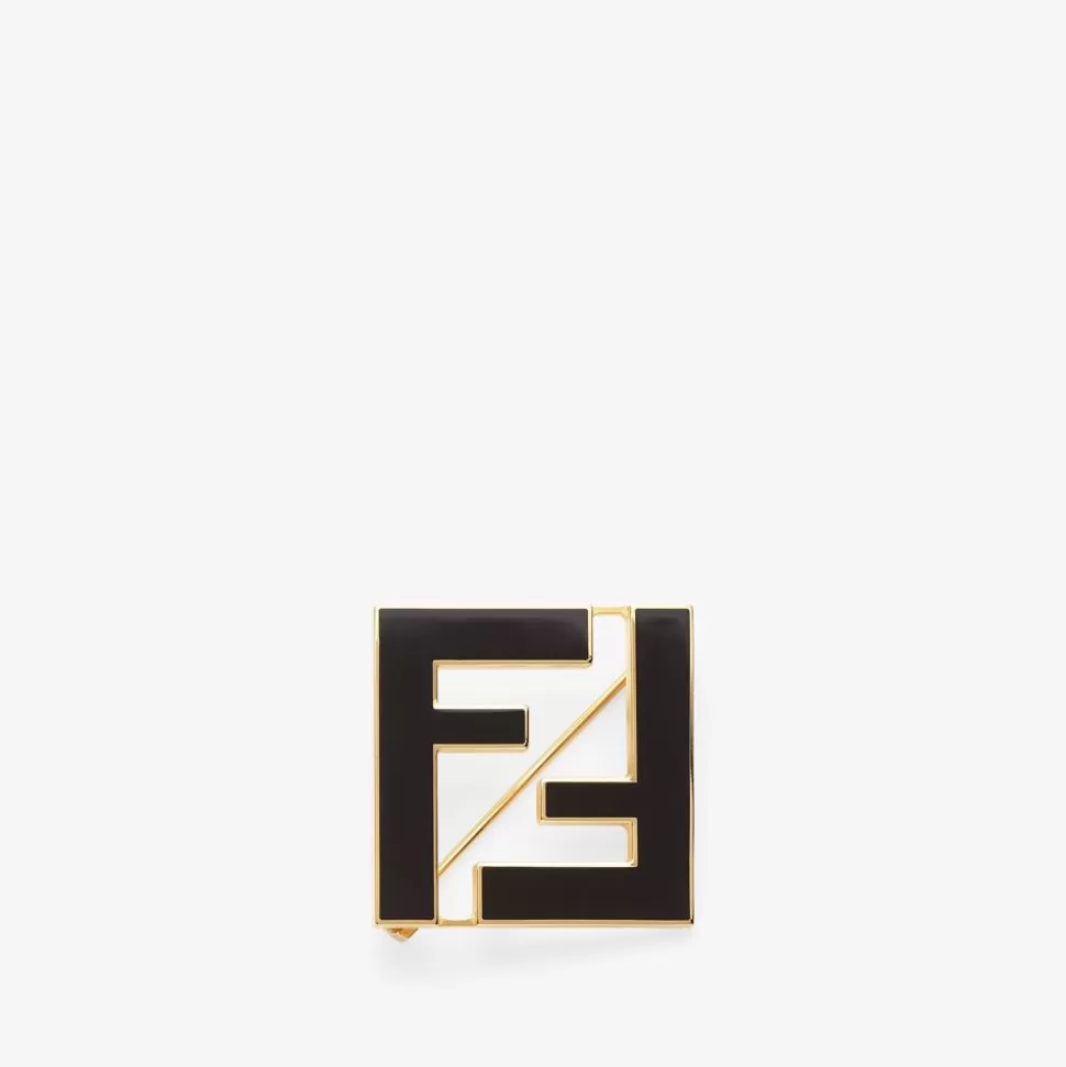 Broche En Metal Noir | Fendi New