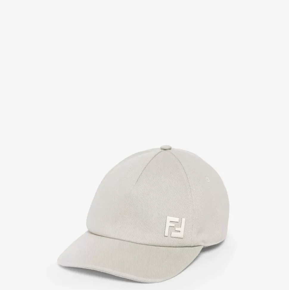 Casquette De Baseball En Coton Taupe | Fendi Cheap