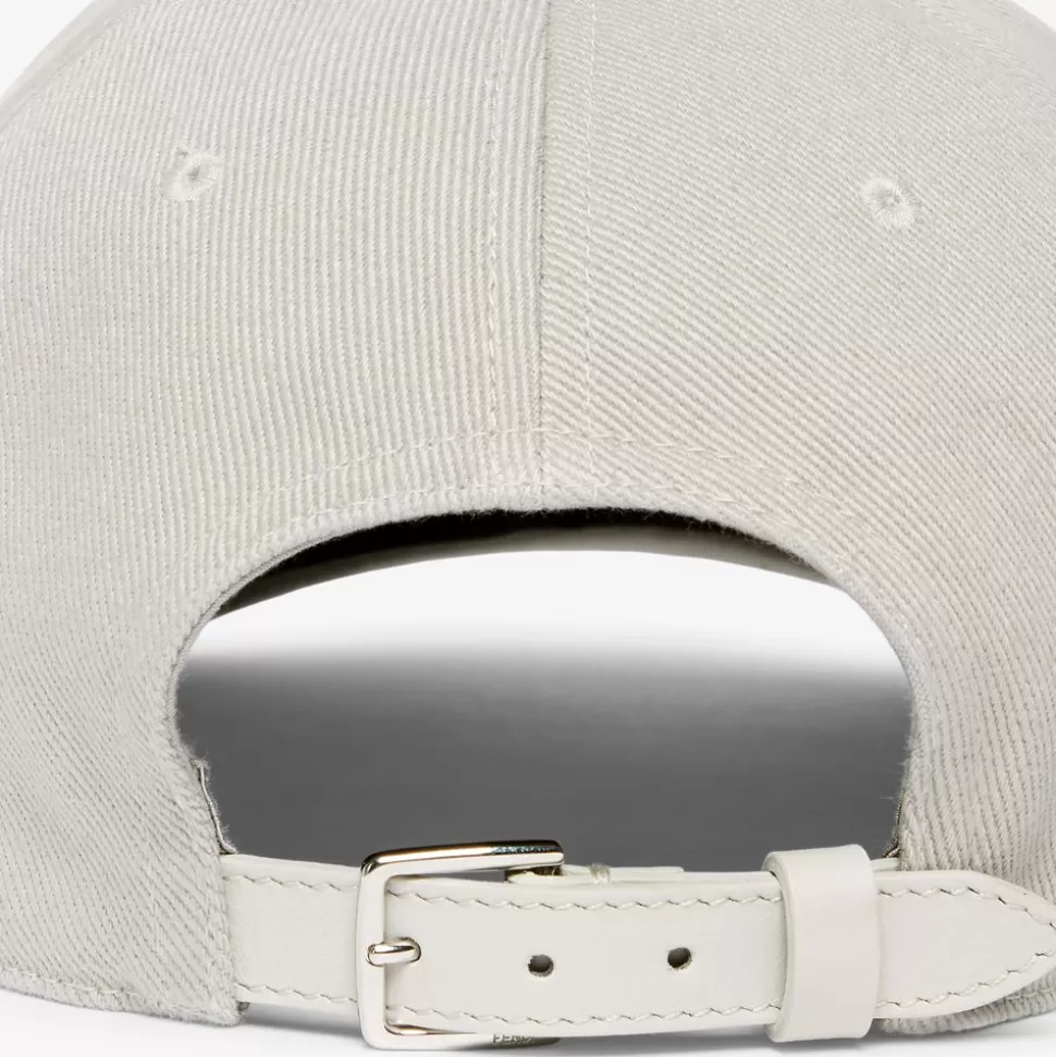 Casquette De Baseball En Coton Taupe | Fendi Cheap