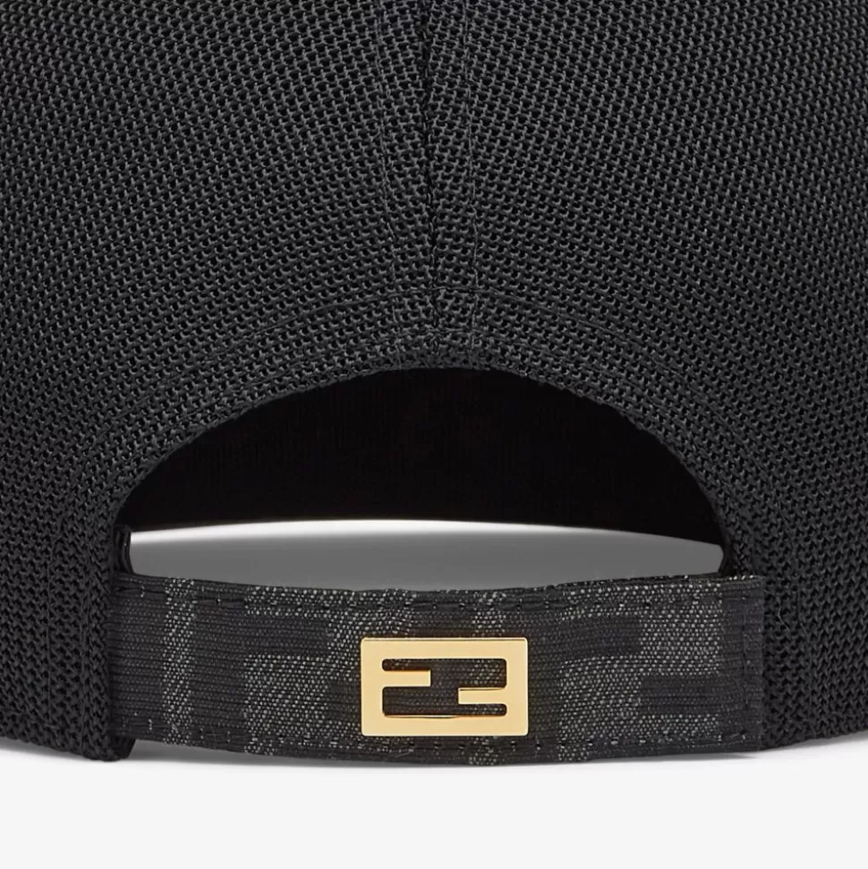 Casquette De Baseball En Tissu Gris | Fendi Cheap