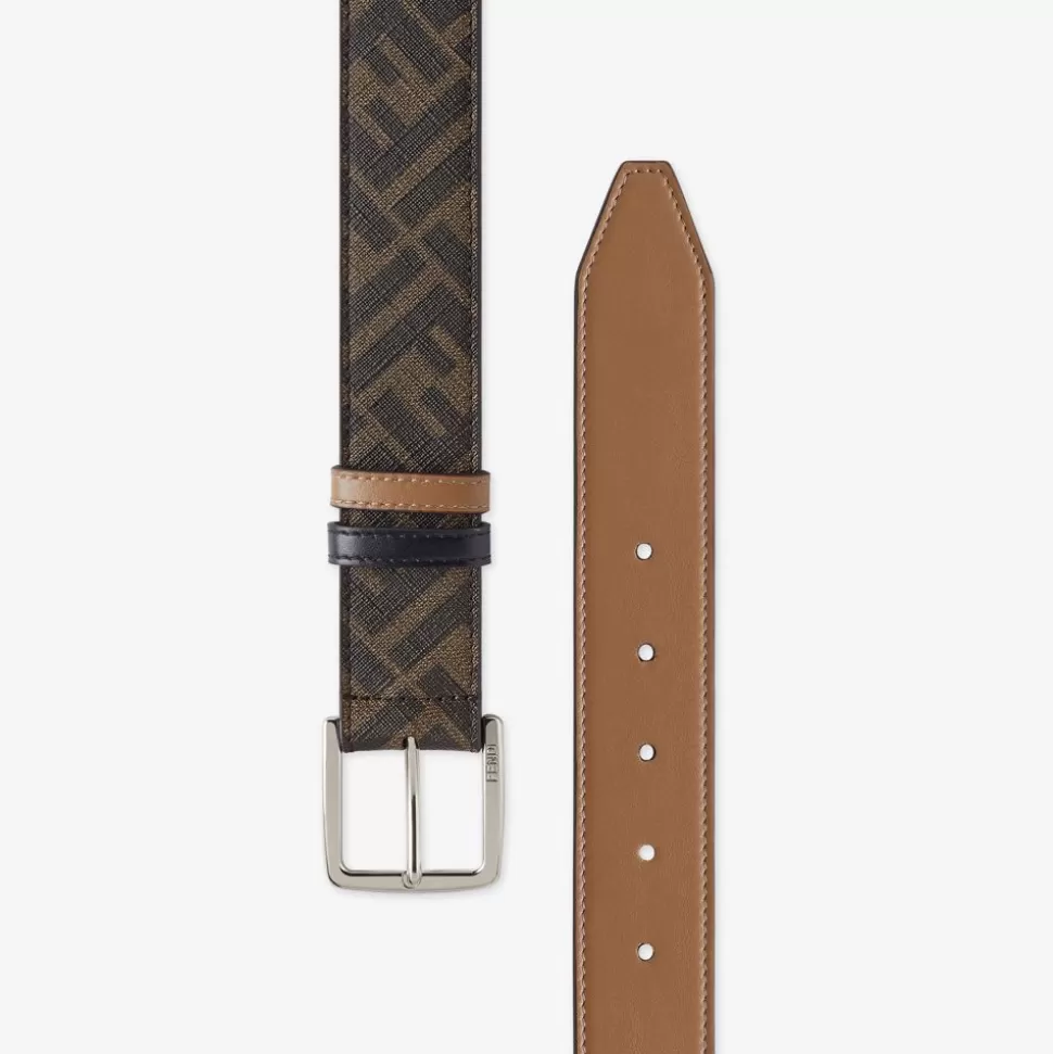 Ceinture En Cuir Beige | Fendi Discount