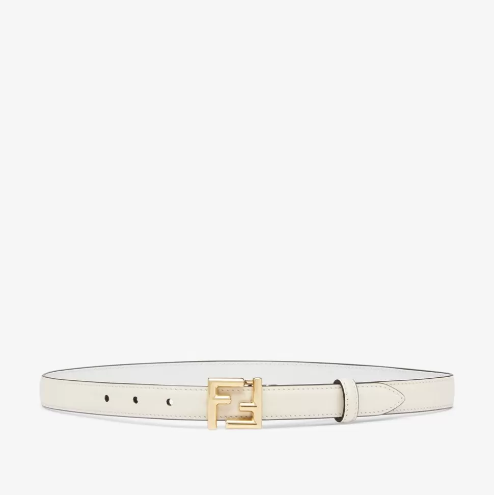 Ceinture En Cuir Blanc | Fendi New