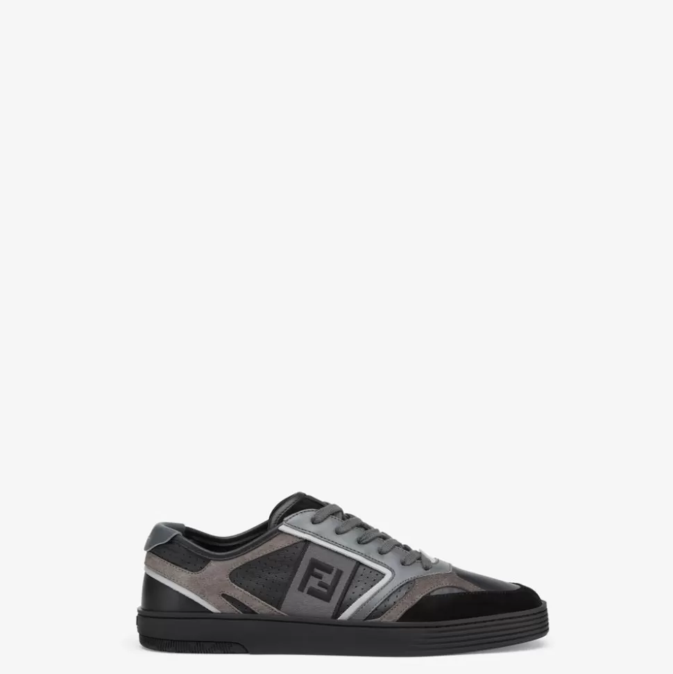 Chaussures Basses En Cuir Noir | Fendi Sale