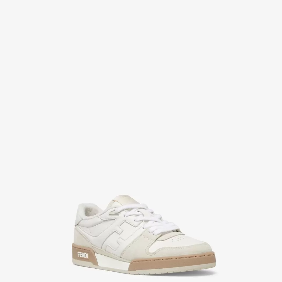 Chaussures Basses En Cuir Suede Blanc | Fendi Online