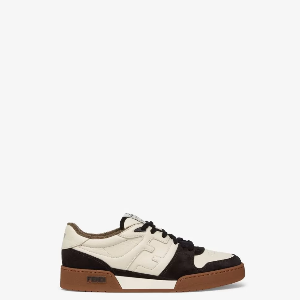 Chaussures Basses En Cuir Suede Noir | Fendi Cheap