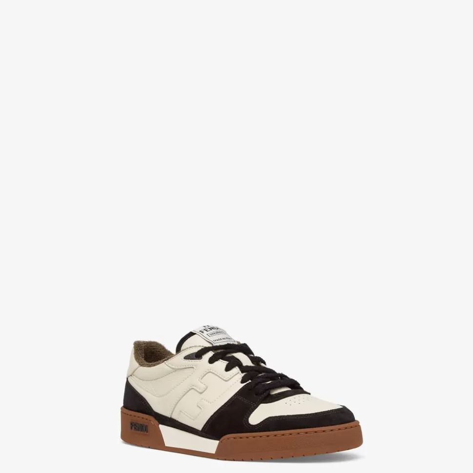 Chaussures Basses En Cuir Suede Noir | Fendi Cheap