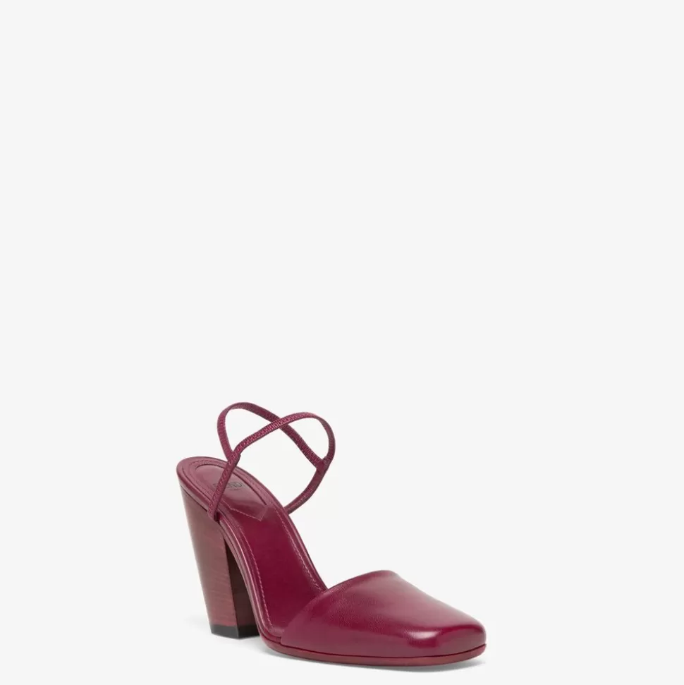 Chaussures En Nappa Rouge | Fendi Cheap