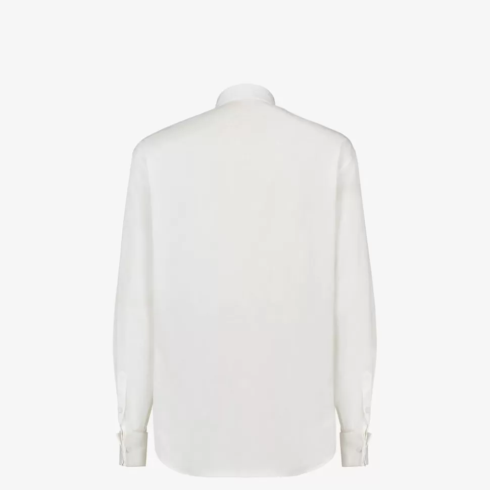 Chemise Blanche En Coton | Fendi Clearance