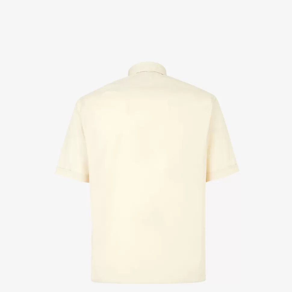 Chemise En Coton Beige | Fendi Clearance