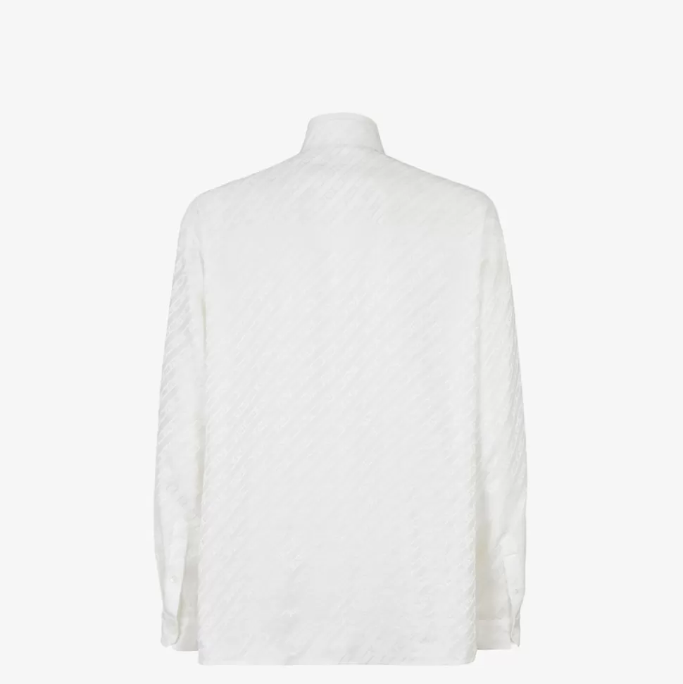 Chemise En Coton Blanc | Fendi Best