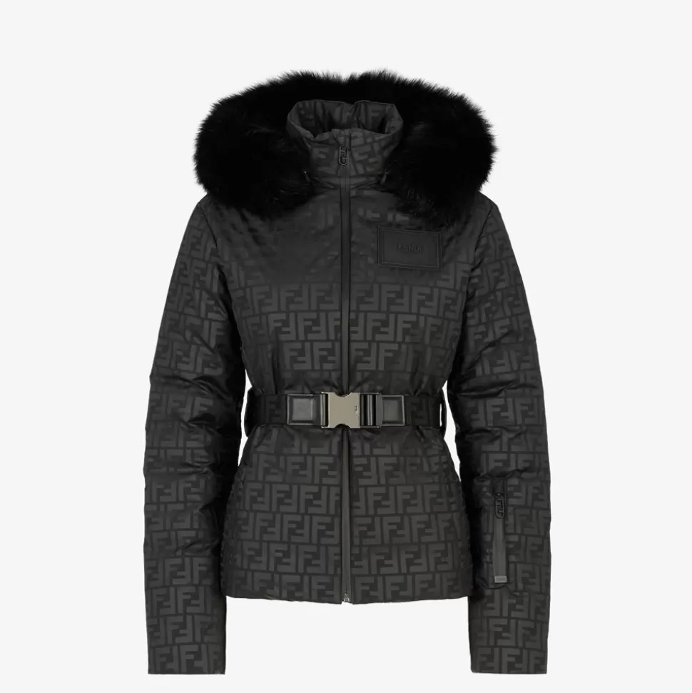 Doudoune En Nylon Ff Noir | Fendi Cheap