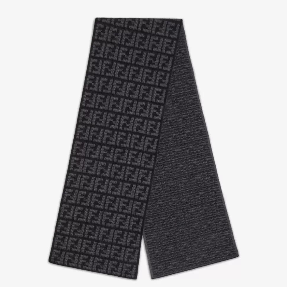 Foulard En Cachemire Noir | Fendi Cheap