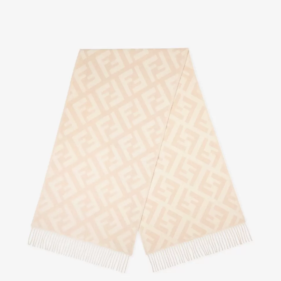 Foulard En Cachemire Rose Clair | Fendi Flash Sale