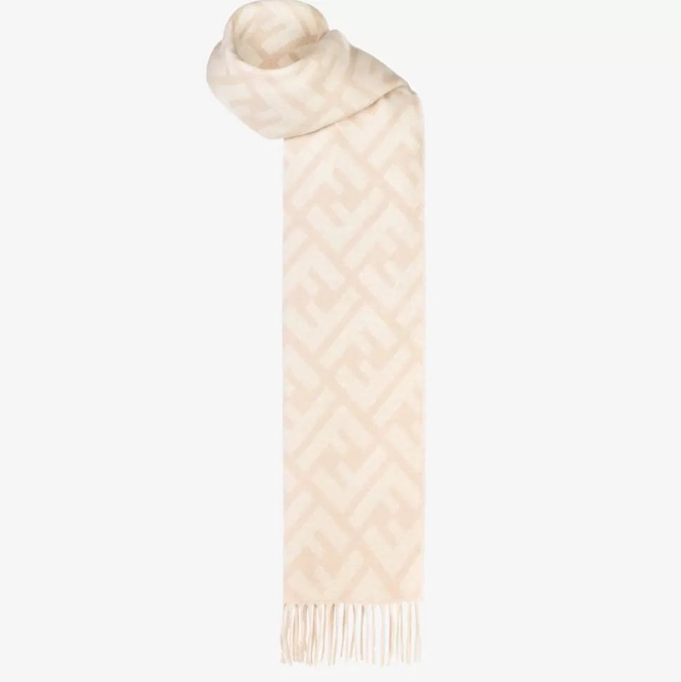 Foulard En Cachemire Rose Clair | Fendi Flash Sale