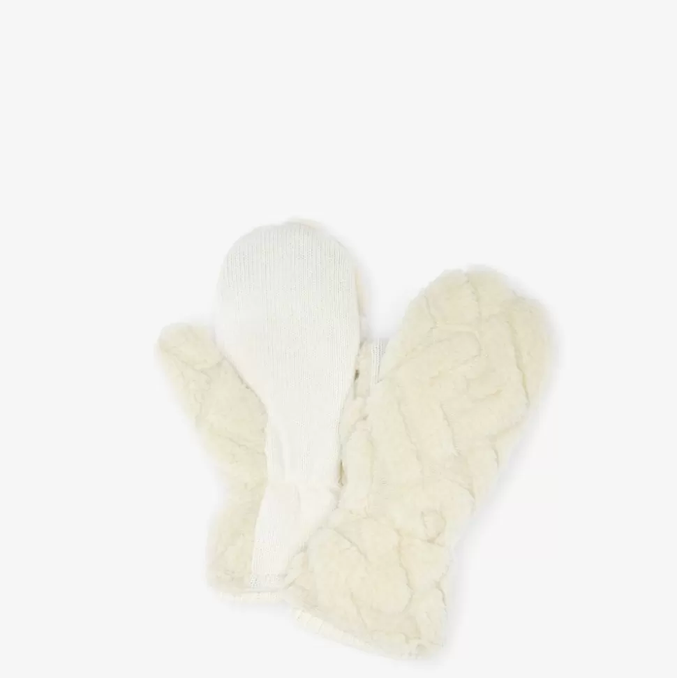 Gants En Laine Ivoire | Fendi Discount