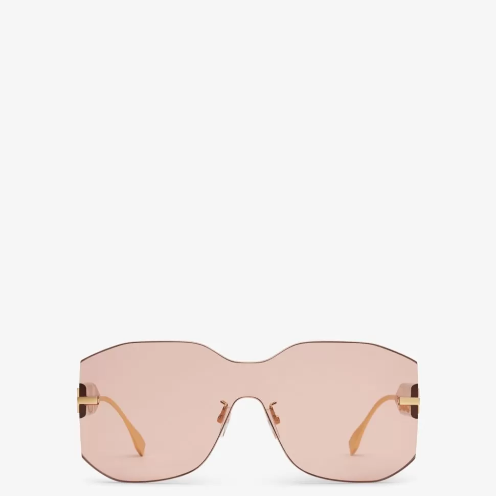 Lunettes De Soleil Masque Roses | Fendi Online