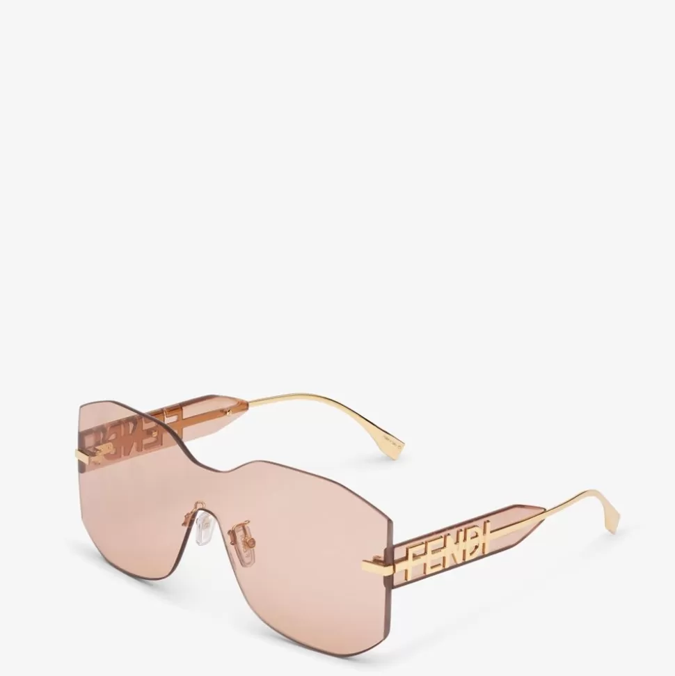 Lunettes De Soleil Masque Roses | Fendi Online