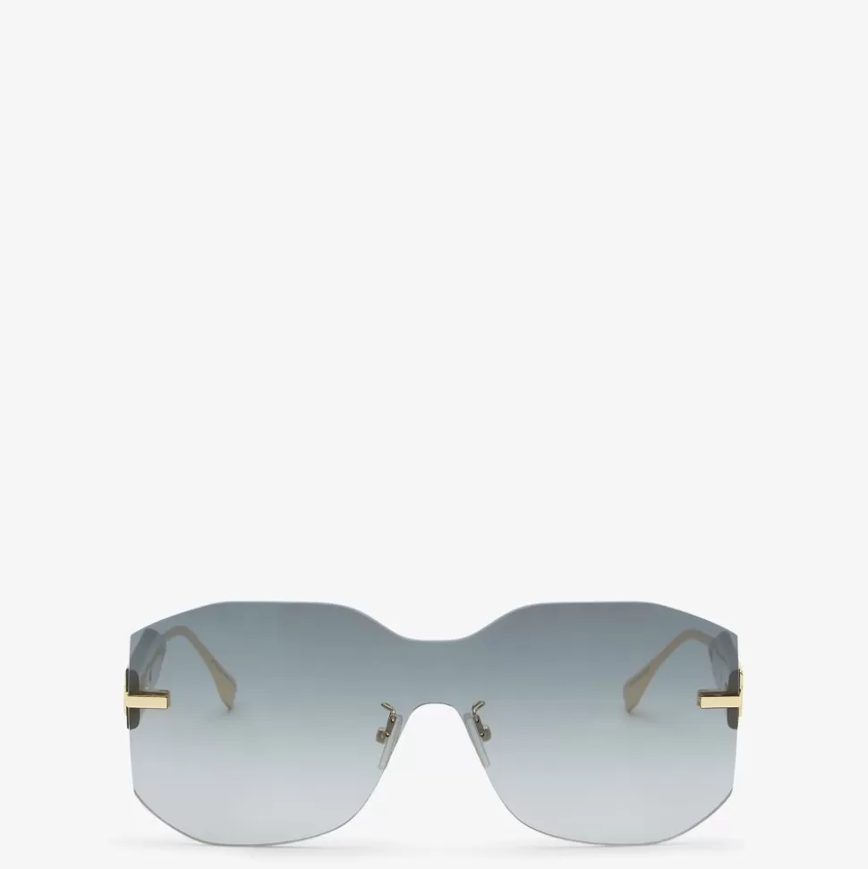 Lunettes De Soleil Masque Vertes | Fendi Sale