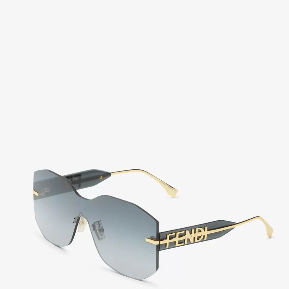 Lunettes De Soleil Masque Vertes | Fendi Sale