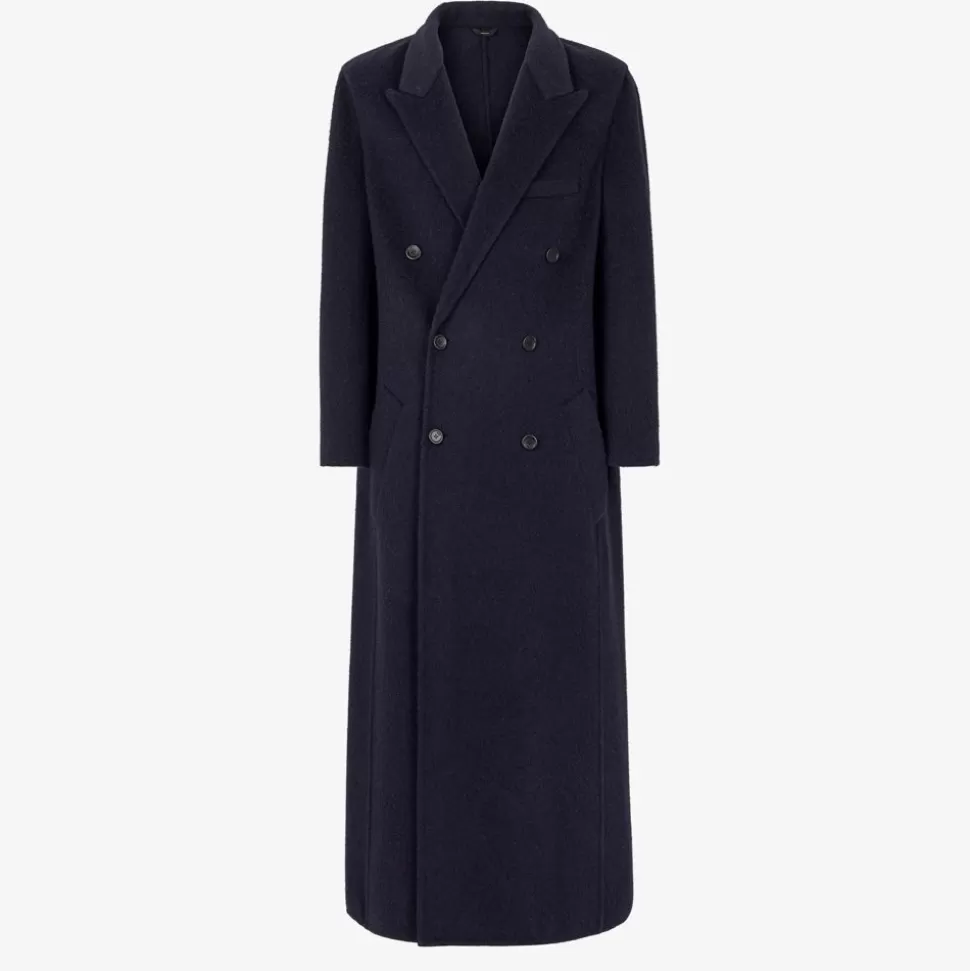 Manteau En Chameau Bleu | Fendi Best Sale