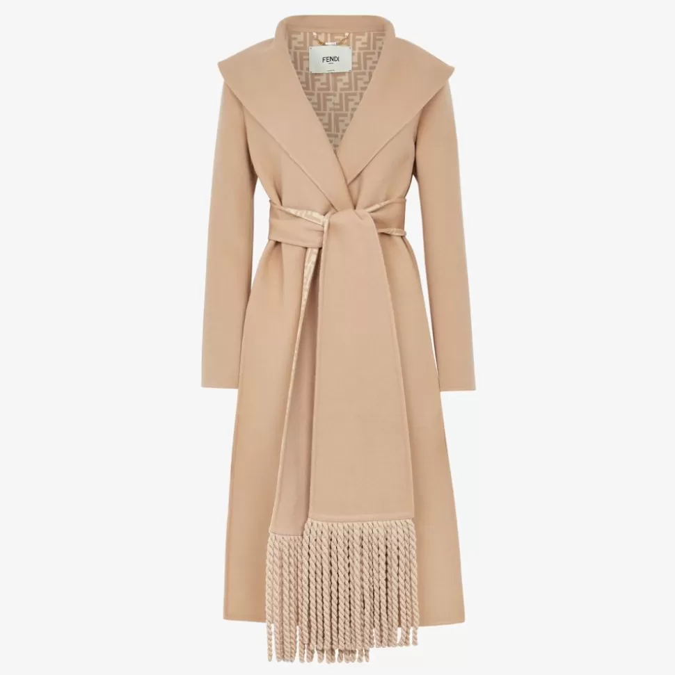 Manteau En Laine Beige | Fendi Shop