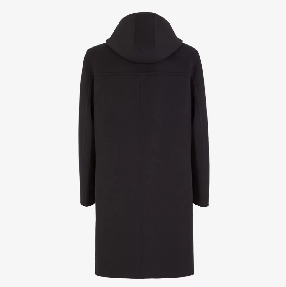 Manteau En Laine Noire | Fendi Fashion