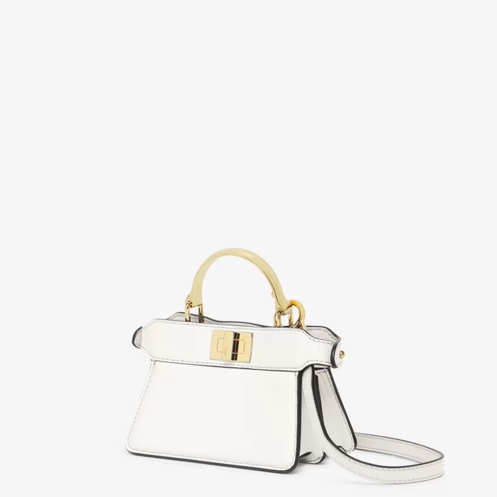 Mini Sac En Cuir Nappa Blanc | Fendi Outlet