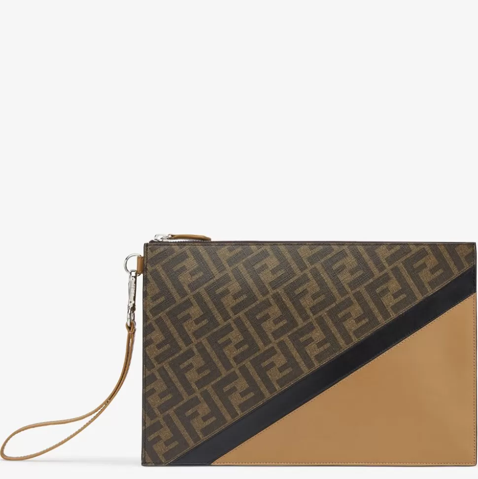 Mini Sac En Tissu Marron | Fendi Discount