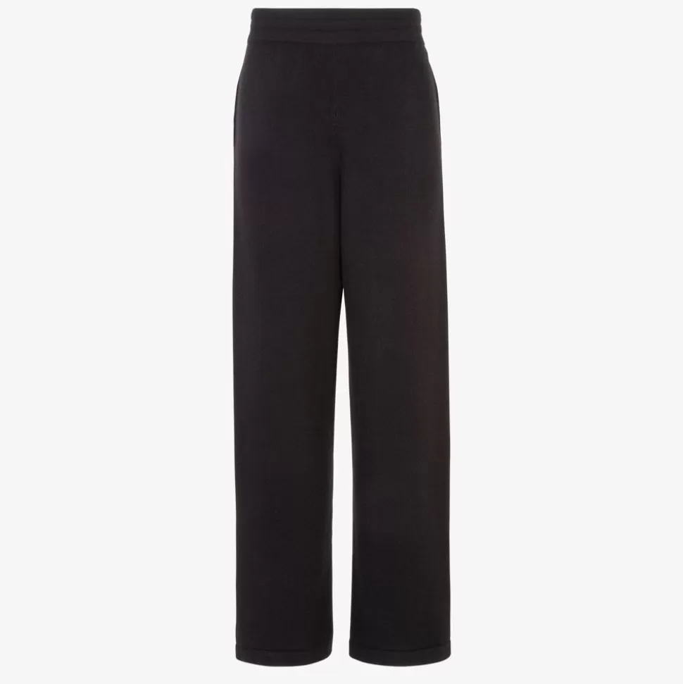 Pantalon En Cachemire Noir | Fendi Online