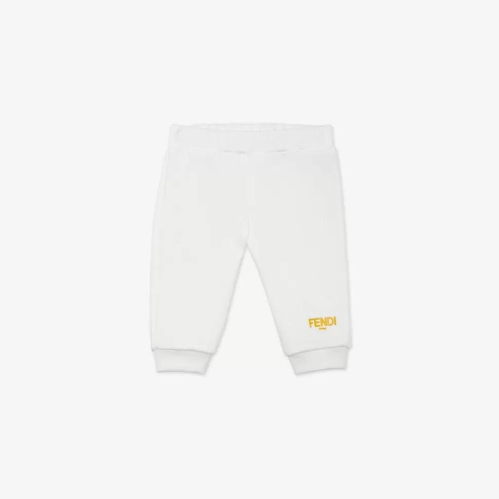 Pantalon Roma En Jersey Blanc | Fendi Cheap