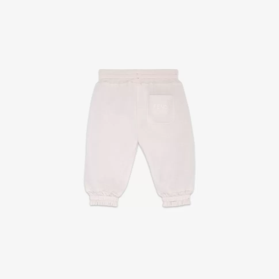 Pantalon Reversible En Molleton Rose Et Nylon Ff | Fendi Sale