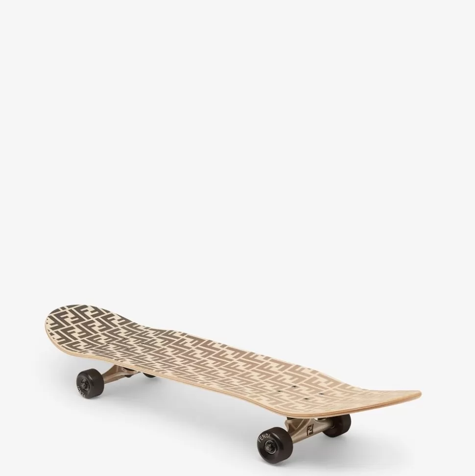 Planche De Skate En Bois Marron | Fendi Online